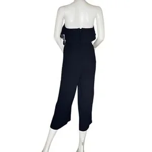 Lulus Pants Jumpsuits Lulus Lanah Black Strapless Linen